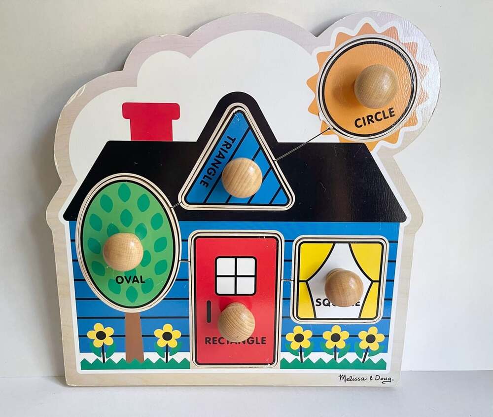 Melissa & Doug First Shapes Jumbo Knob Wooden Puzzle